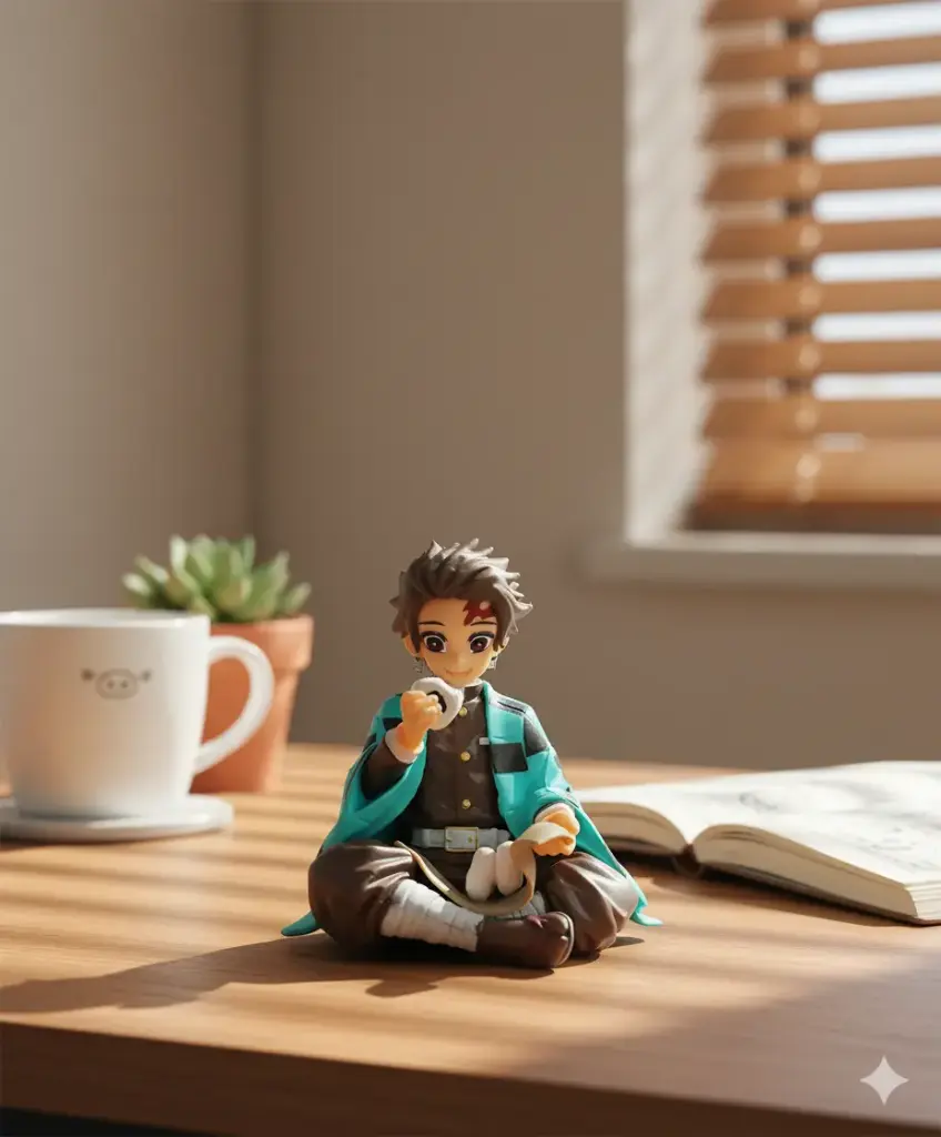 Tanjiro kamado Sitting Action Figure Demon Slayer Anime 