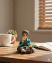 Tanjiro kamado Sitting Action Figure Demon Slayer Anime 