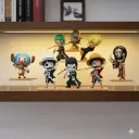 One Piece Anime 8 Pcs Set All Main Character Is in One Box Anime Collectible 