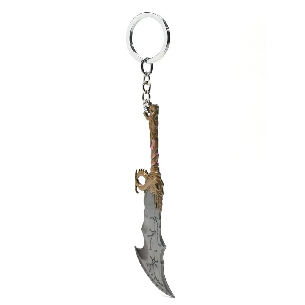 [Silver Choas Light] Blade of Olympus (Kratos Weapon) Light God Of War Metal keychain
