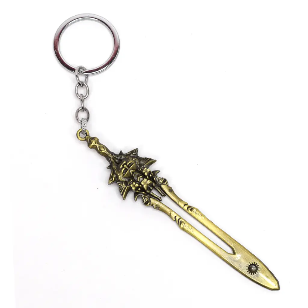 [Lion Cut GOW] Golden Sword of the Seven (Mythic Blade) Light God Of War Metal keychain