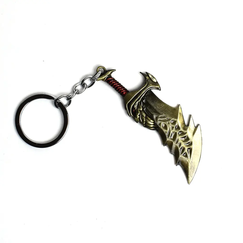 Blades of Chaos (Handheld Version) Light God of War metal keychain