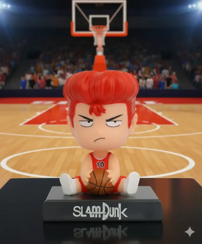 Slam Dunk Basketball Bobblehead | Anime Sports Collectible | Desk & Car Dashboard Toy for Fans