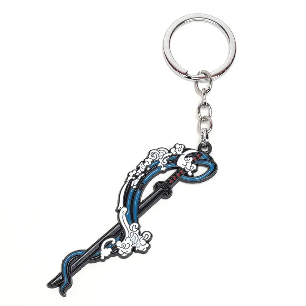 Water Breathing Katana Keychain | Inspired by Demon Slayer Series | Blue Wave Sword Design | Car & Bike Key Ring | Collector’s Gift Edition