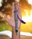 Artorias Greatsword Keychain | Inspired by Dark Souls Series | Silver Metal Sword with Detailed Sheath |