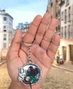 Kimetsu Tanjiro With Sword Metal Rotating keychain | Demon Slayer Anime Lover | 