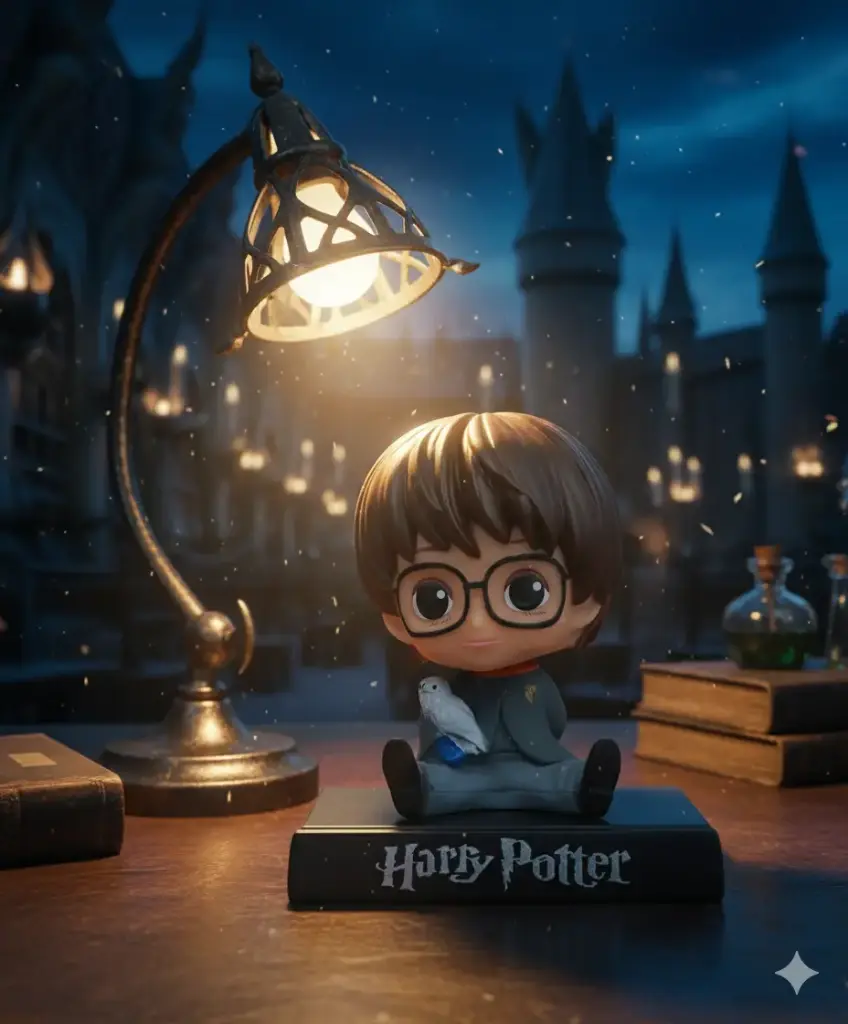 [Harry potter Bobblehead] Magical Harry Potter Bobblehead – Collectible Desk & Car Dashboard Figurine