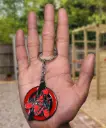 Deadpool With Heart Rotating Keychain | Avengers marvel Revolving Key rings 