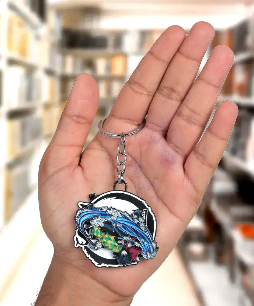 Water Hashira – Giyu Tomioka Rotating keychain | Demon Slayer Kimetsu no Yaiba 