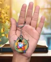 Goku Kamehame Rotating Metal keychain | Dragon ball Z Revolving Metal key rings 