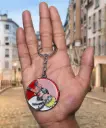 Standing Naruto Uzumaki Rotating Metal keychain | Naruto Anime Revolving Key rings 