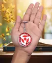 Sharingan Symbol Full Weapon New Style Rotating Metal keychain | Naruto Anime Symbol Revolving key rings 