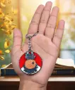 Tobi Obito orange mask Man Rotating Metal keychain | Naruto Anime Revolving key rings 