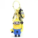 Minion 2 Eyes With Single Finger 3D keychain |Fun Character Keychain for Bags, Bikes & Gifts | Daiyamondo