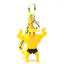 Pikachu Body Builder Pokemon 3D keychain |Pocket Monster Purple Character Keychain with Gold Keyring | Cute Anime Keychain Gift for Fans | Daiyamondo