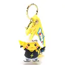 Pikachu In Black Jacket Pokémon Keychain | Cute Yellow Anime Character Keychain | Electric Style Gift for Pokémon Fans | Daiyamondo