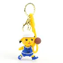 Cute Pikachu NBA Style Key Chain - Basketball Figure Key Holder | Kawaii Sports Anime Bag Pendant