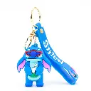 Cool Stitch Figure Keychain in Sunglasses | Silicone Logo Strap & Cartoon Bag Charm | Experiment 626 Gift