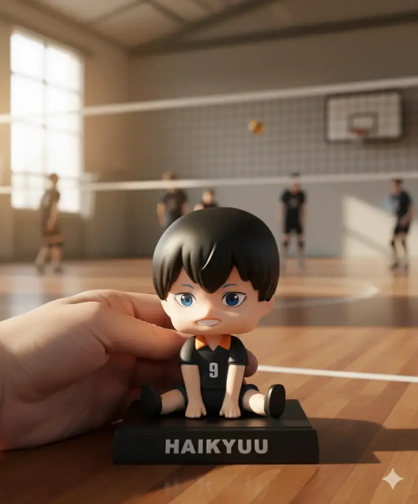 [Black Hair Basketball Bobblehead] Tobio Kageyama Haikyuu Bobblehead | Basketball Bobblehead