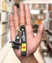 Shivling Keychain with Om Mahakal Logo Strap | Lord Shiva Devotional Accessory & Hindu Religious Gift