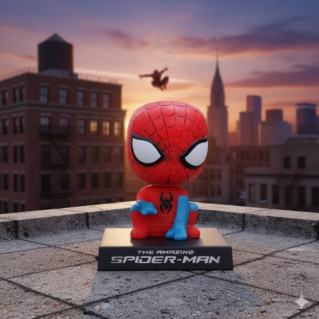 The Amazing Sitting SpiderMan Bobblehead | Marvel Super Hero |