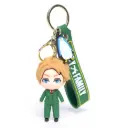 Loid Forger Twilight Keychain with Penguin Charm | Spy x Family Anime Figure on Green Logo Strap | Spy Collectible