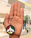 Hogwarts Houses Owl Metal Rotating Keychain - Harry Potter Accessory with Owl & House Crest | Wizarding World Collectible Key Ring