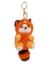 Kawaii Red Panda Plush Keychain | Orange Raccoon Stuffed Animal Keyring | Clip-On Bag Charm Collectible