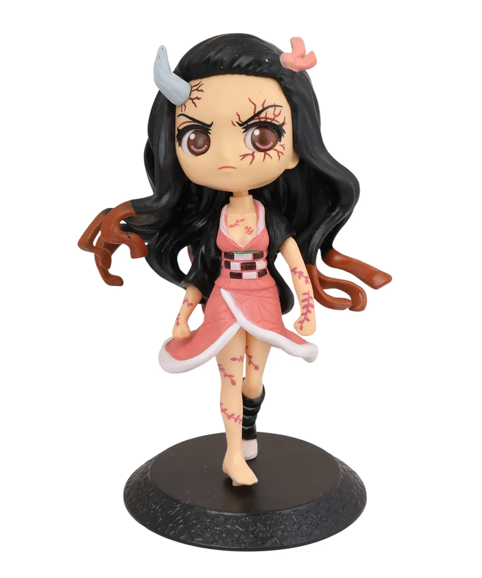 Demon Slayer Angry Nezuko Kamado Demon Form Figure | Kimetsu no Yaiba Awakened Chibi Statue | Anime Collectible Gift