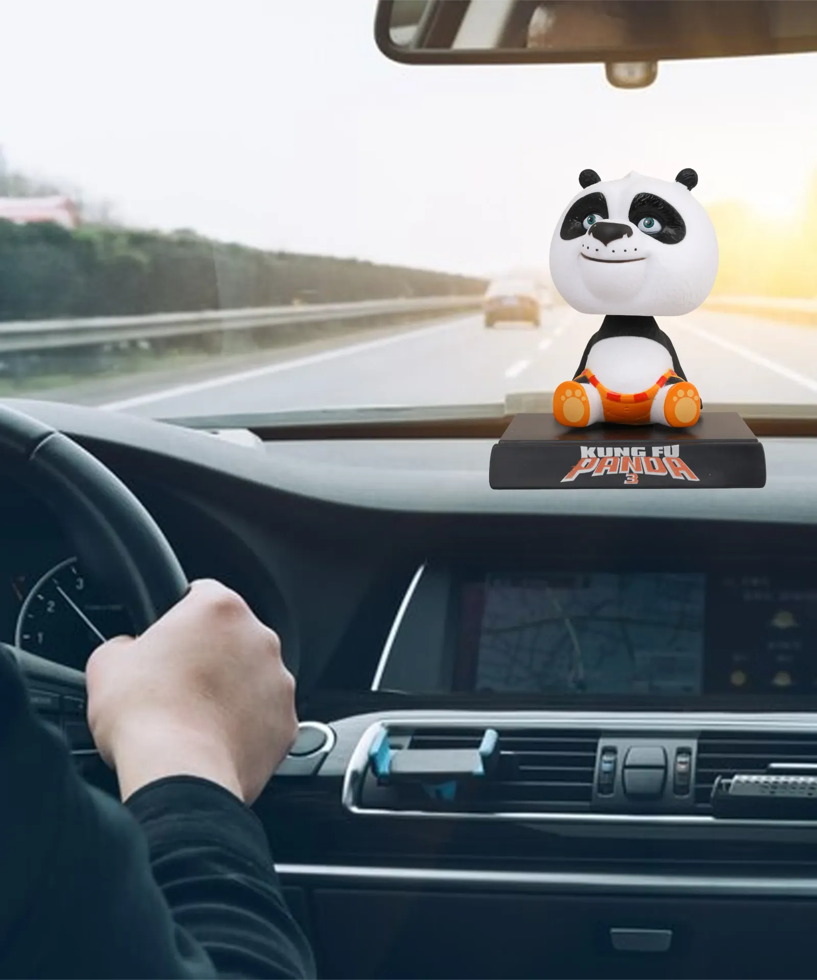 DreamWorks Kung Fu Panda Po Bobble Head Figure | Movie Collectible Statue for Desk Display | KFP 3 Edition