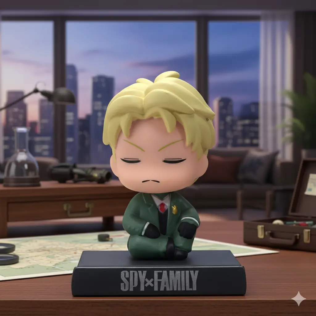[Green Boy Bobblehead] Loid Forger Spy X Family Bobblehead | Anime Bobblehead Anya Father 
