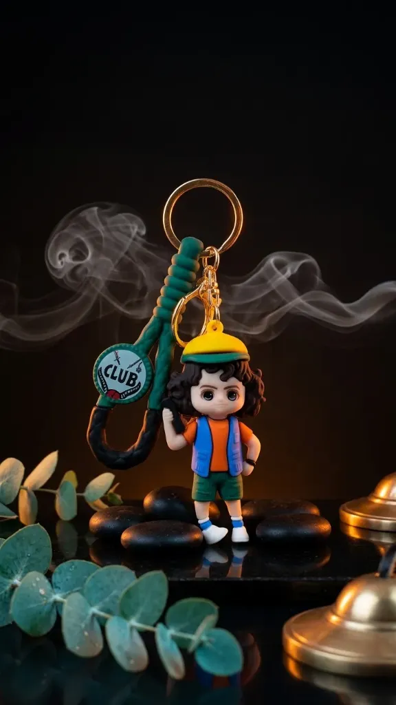 Dustin Henderson With Cap Stranger Things 3D Rubber Silicon keychain