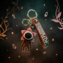 Stranger Things Demogorgon keychain Fat Flower 3d keychain