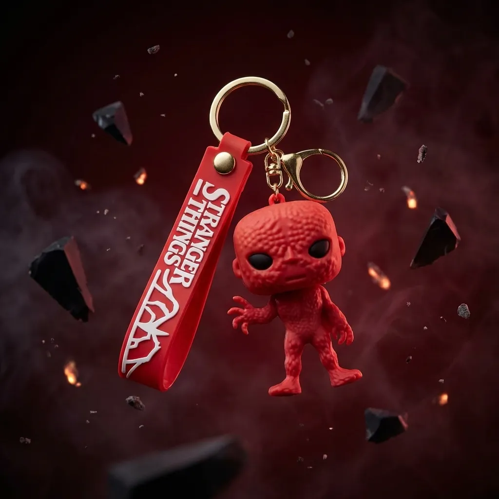 [Red Vecna 3d keychain] Stranger Things Series Villain Red Vecna 3D Keychain