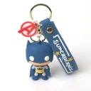 Daiyamondo Cute Blue Broad Batman Dark Knight 3D Rubber Keychain – Premium Superhero Key Holder