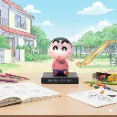 Shinchan Pink Dress Bobblehead | Naughty Cartoon Bobblehead 