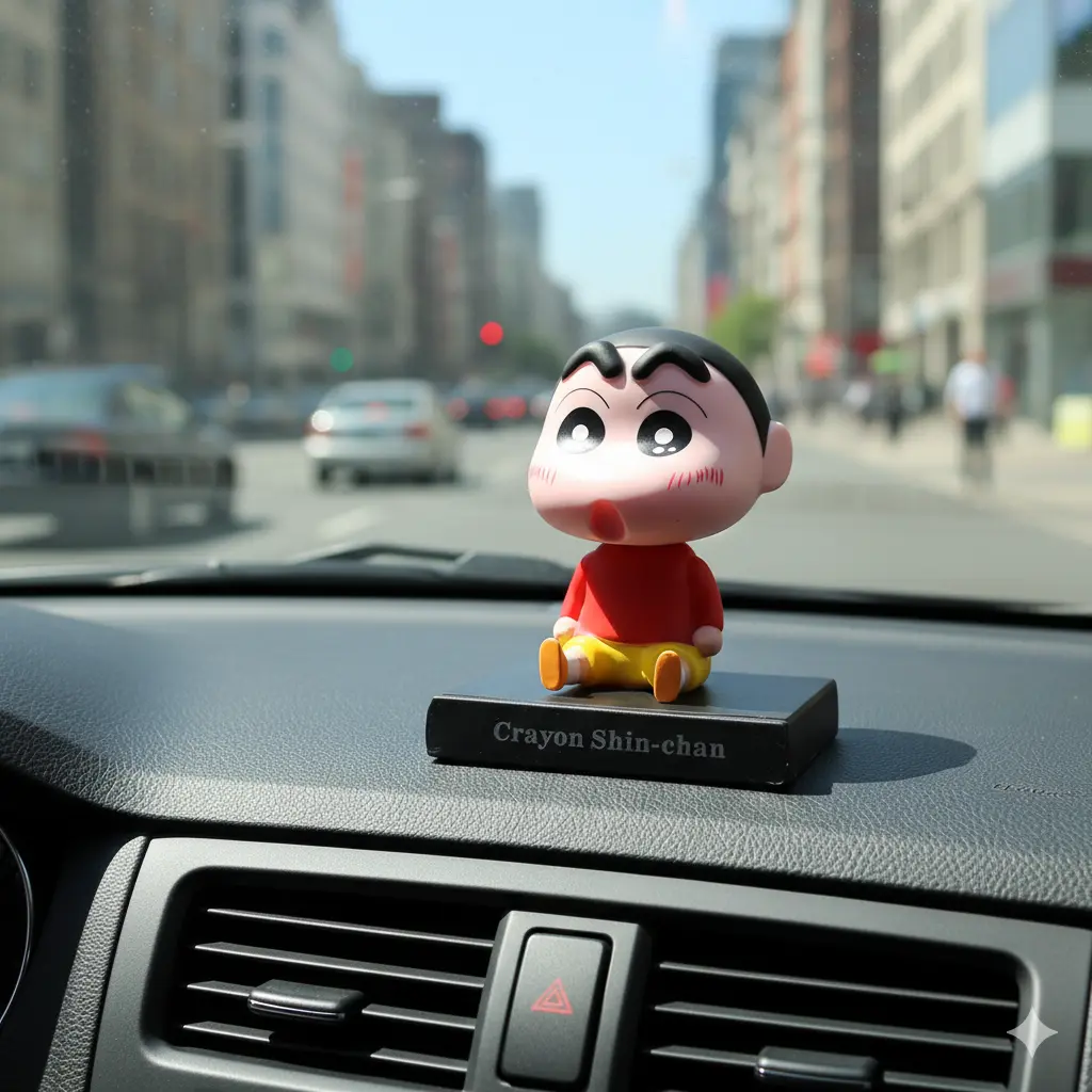 [Red Yellow Shinchan Bobblehead] Shinchan the Most Famous Cartoon Bobblehead | Naughty Boy 