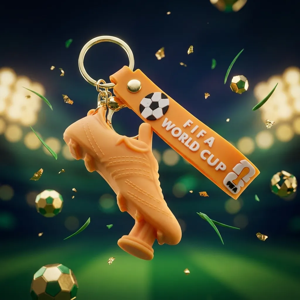 Shoes Football Themed FIFA World Cup 2026 Theme 3D Football keychain