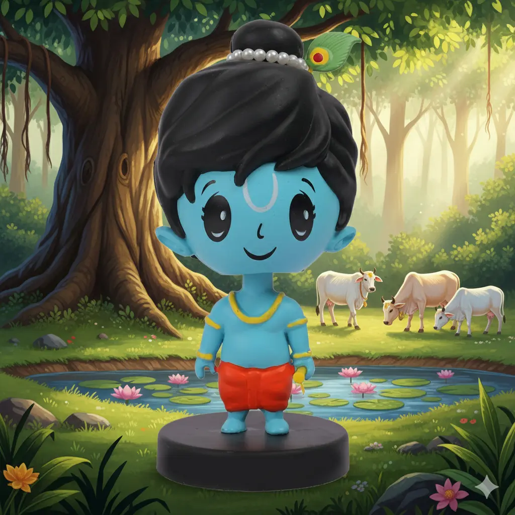 [Krishna Ji Bobblehead] Hare Krishna ji Bobble Head | Supreme Lord 