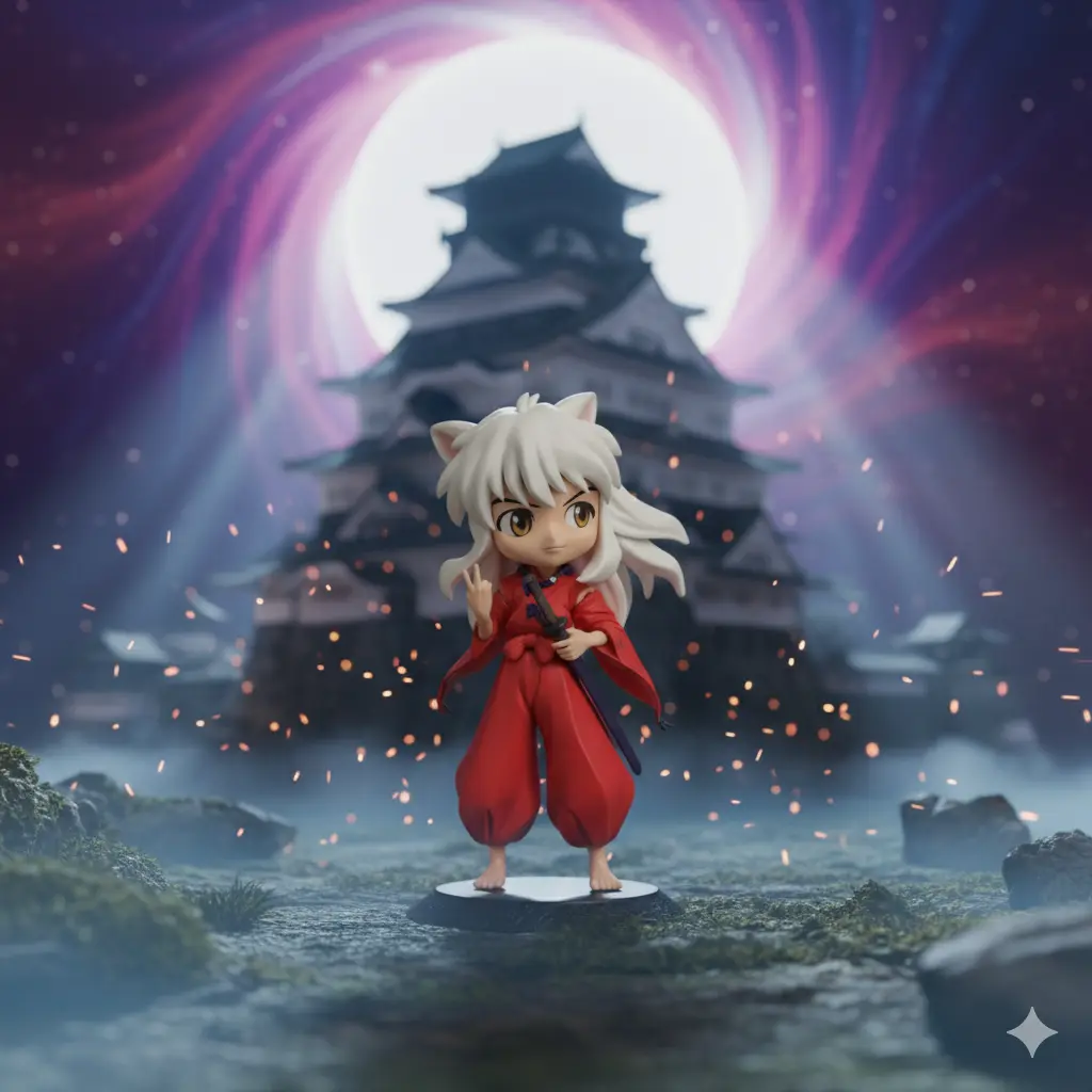 Red Inuyasha 15 Cm Action Figure | Manga Series | Desk Decor 
