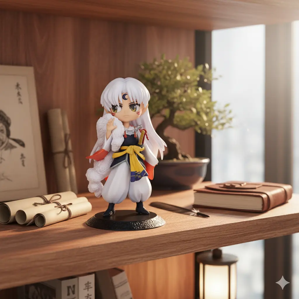White Inuyasha 15 Cm Action Figure | Manga Series | Desk Home Decor 