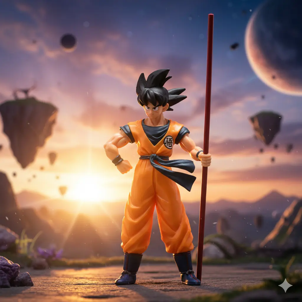 [Goku With Stick Action Figure] Goku With Power pole Action Figure | Dragon Ball Z | Anime lover 