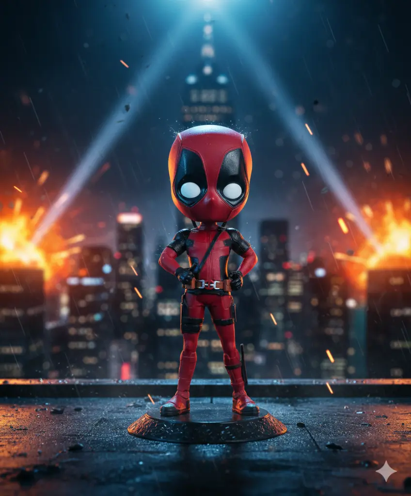 [Deadpool Qposcket Action Figure] Strongest And Funniest Superhero Deadpool 15cm Action Figure 