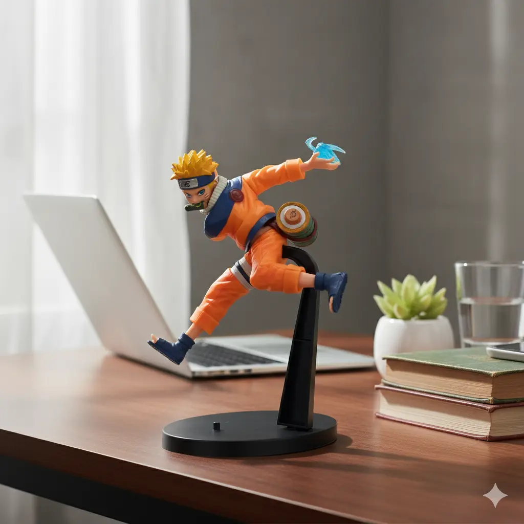 [Bend Naruto Action Figure] Naruto Uzumaki – Rasengan Attack Form | 18 cm Action Figure