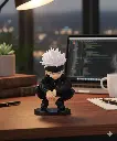 Sotaru Gojo Sitting Action Figure | 15cm Height