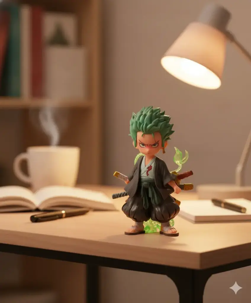 [Small Zoro Stand] Roronoa Zoro – Enma Three Sword Style Action Figure One Piece Anime 