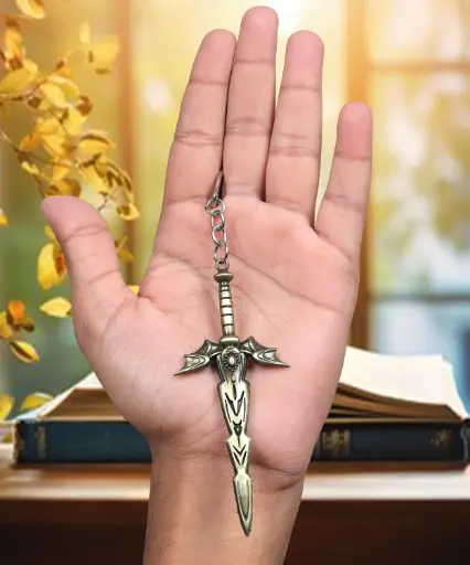 Ancient Dragon Slayer Sword Fantasy Sword Metal Keychain 