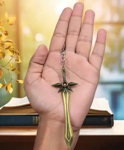 Sacred Guardian Blade Sword Metal Keychain 