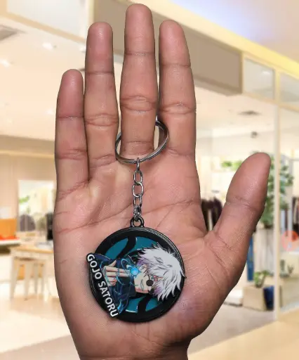 Gojo Sotaru Blue Energy Sorcerer Keychain | Jujutsu kaisen Anime Key Rings 