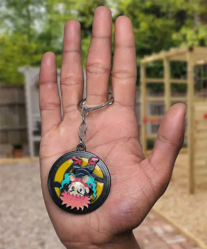 Yuji Itadori Cursed Energy Fighter Keychain | Jujutsu kaisen Revolving Key rings 